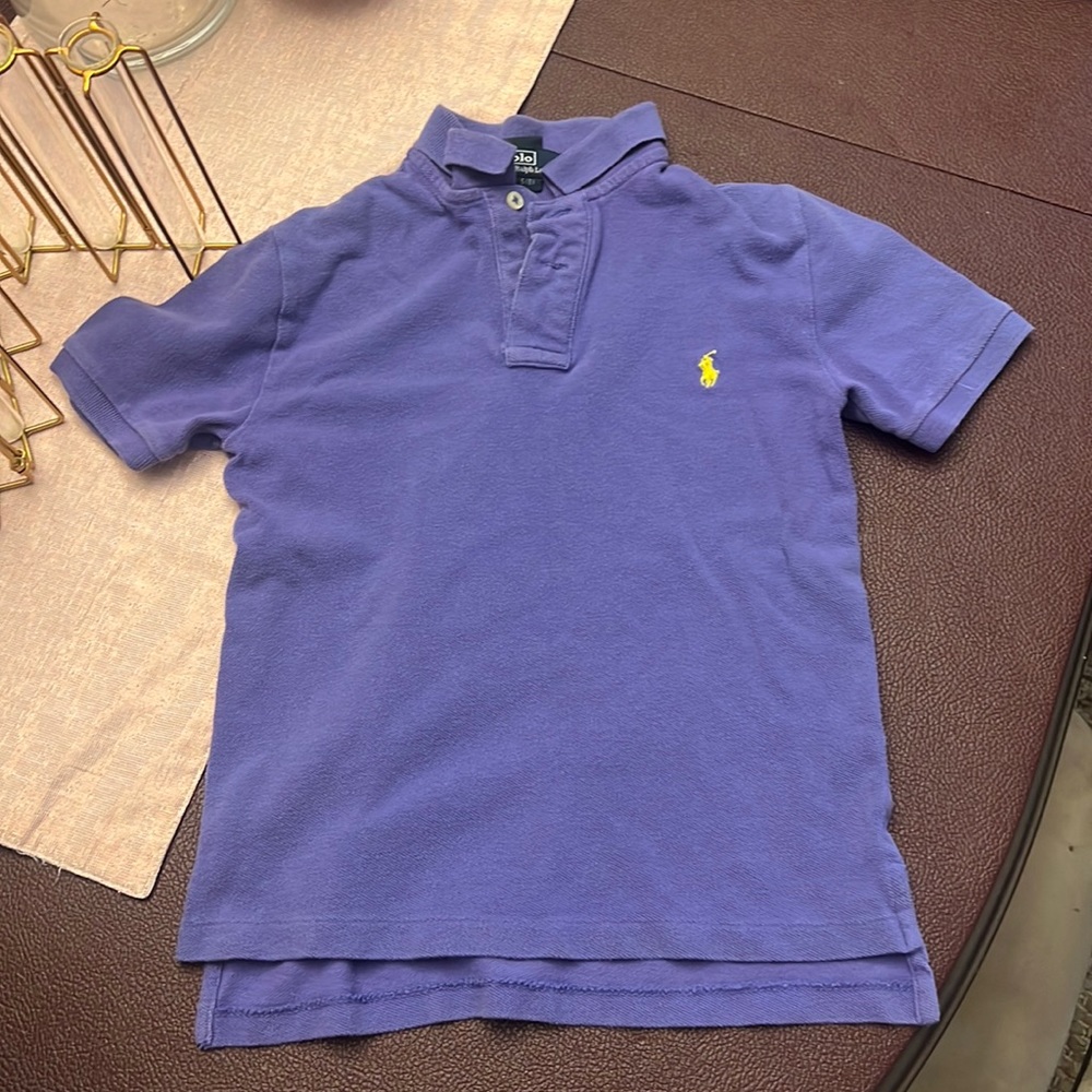 Polo Ralph Lauren purple collar shirt